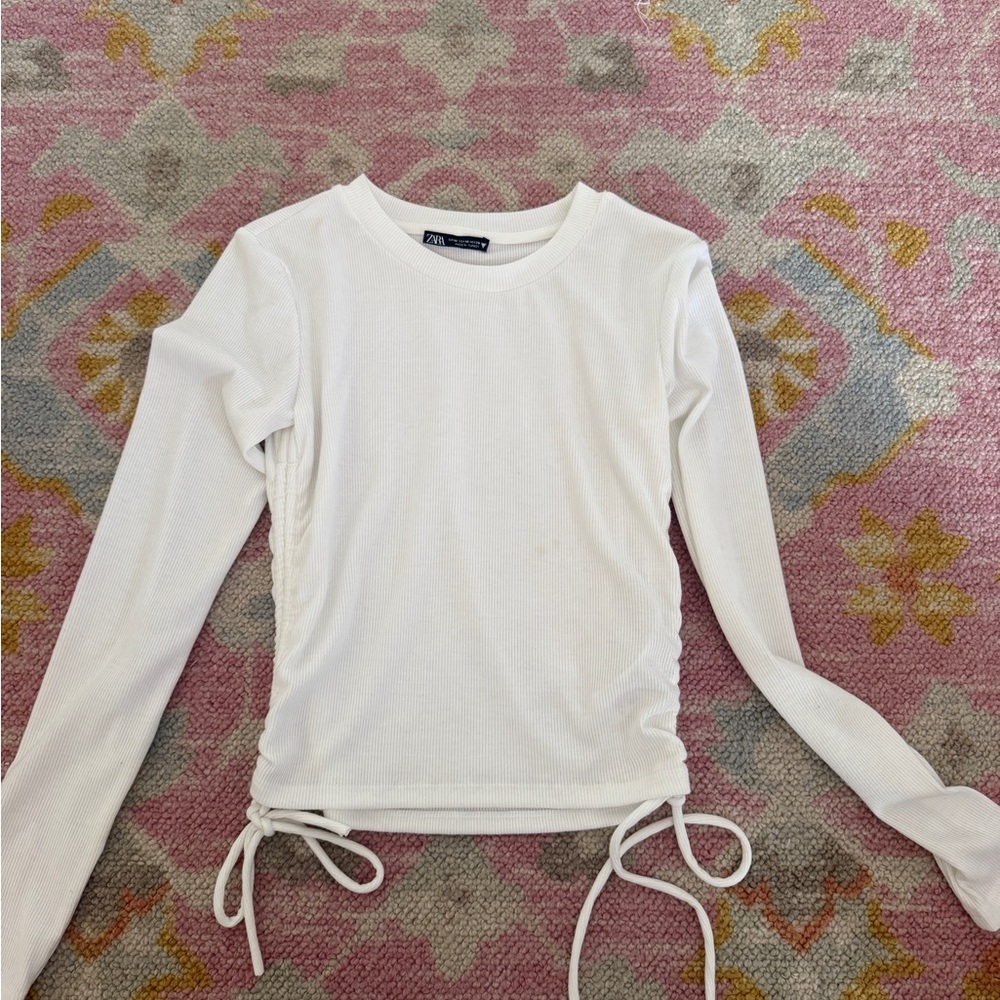 Zara white long sleeve